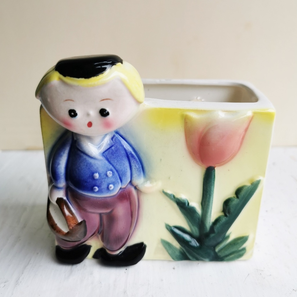 Vintage Japanese ceramic planter